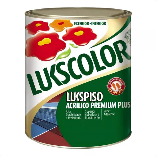 Tinta para Piso Lukspiso 900ml 1/4 cor Branco - Lukscolor