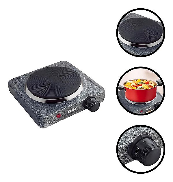 Fogão Elétrico  Cooktop Mesa com 1 Prato 1000w 127v - Fame