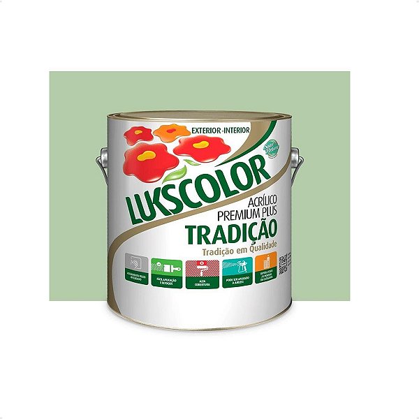 LATEX LUKSCOLOR  3,6L VERDE PRIMAVERA