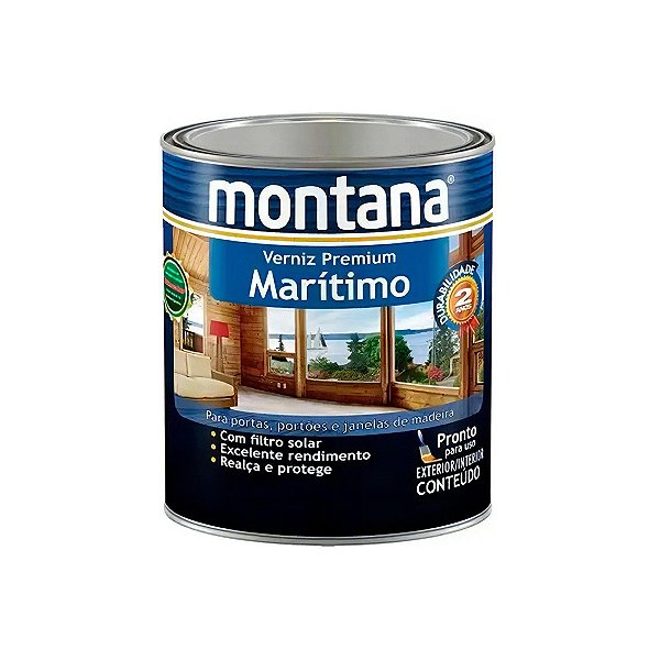 VERNIZ MARITIMO NATURAL MONTANA 1/4 BRILHO