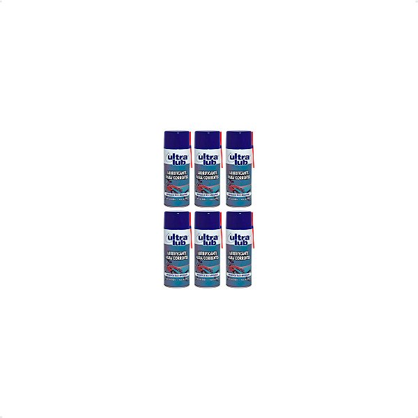 KIT 6 LUBRIFICANTES CORRENTE ULTRALUB 300ML