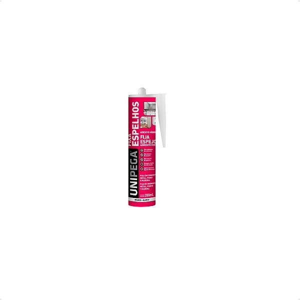 COLA FIXA ESPELHO UNIPEGA BRANCO 280ML 0209#6