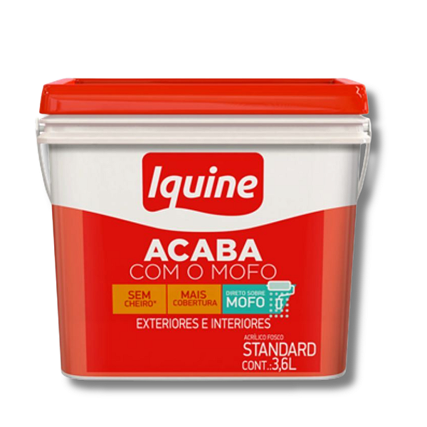 LATEX ACRILICO IQUINE ACABA COM O MOFO BRANCO NEVE 3,6L