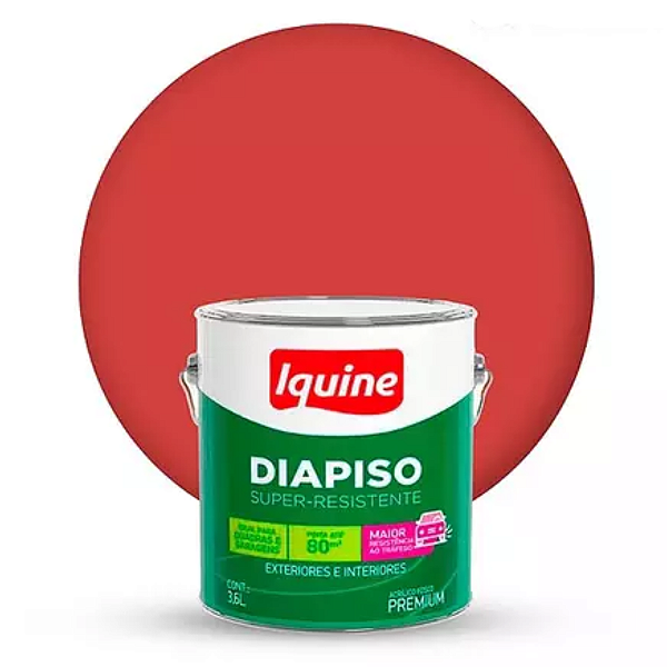 TINTA PISO IQUINE DIAPISO 900ML VERMELHO