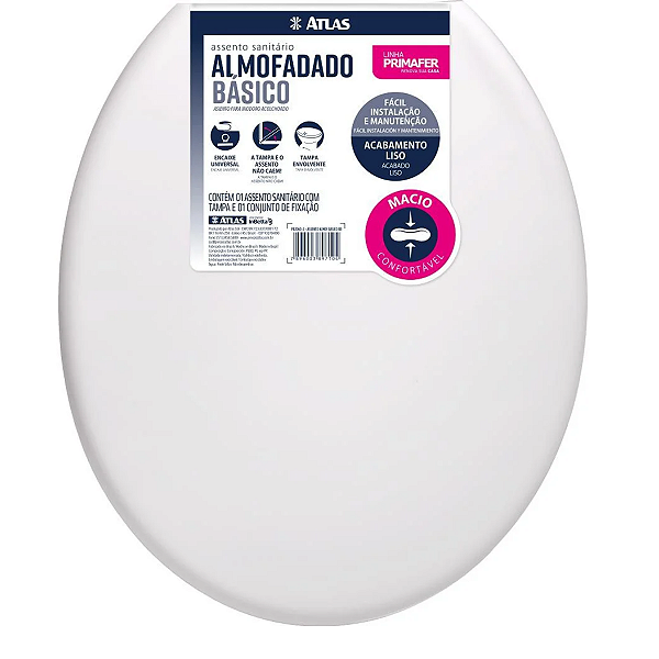 ASSENTO ATLAS ALMOFADADO BASICO BRANCO