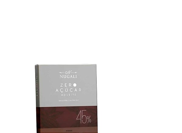 Tablete Chocolate ao Leite Zero açúcar - Nugali