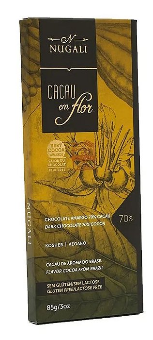 Chocolate Cacau em Flor 70% Cacau - Nugali