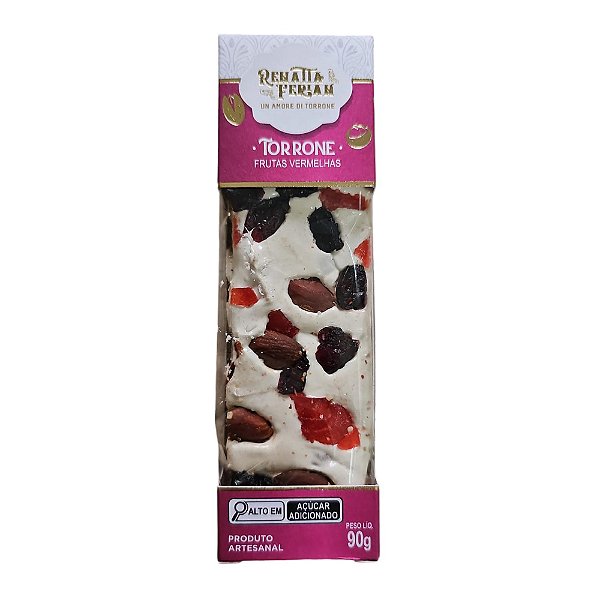 Torrone Premium Frutas Vermelhas 90g - Renatta Ferian