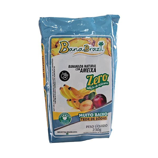 Bananada Natural com Ameixa Zero Açucar- Banana Brazil