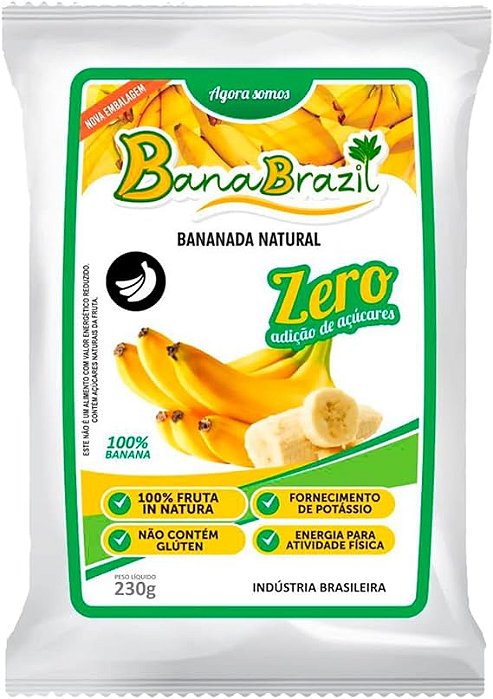 Bananada Natural Zero Açucar- Banana Brazil