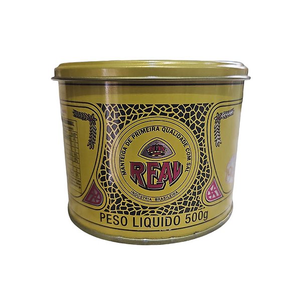 Lata de Manteiga Premium C/SAL 500g - Real