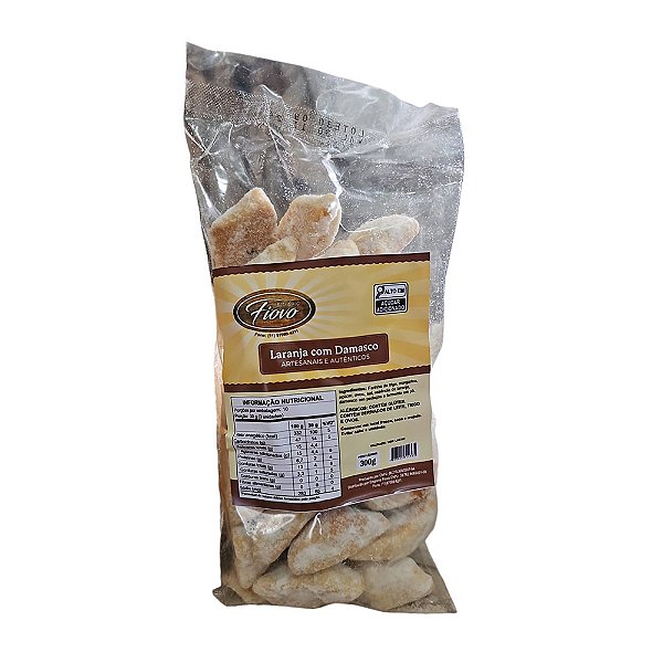 Biscoito Laranja Com Damasco 300g - Fiovo