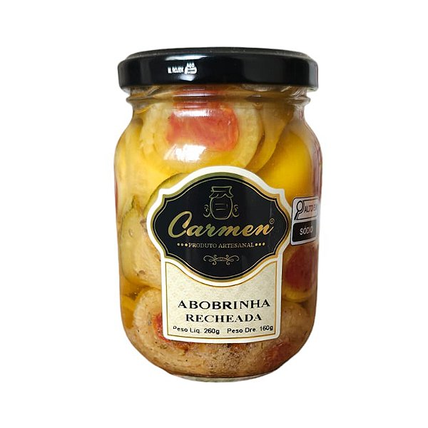 Abobrinha Recheada com Tomate Seco  -  Carmen 260 g