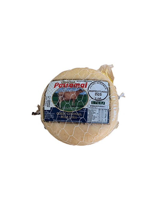 Queijo Colonial Meia Cura Possamai - 1 k