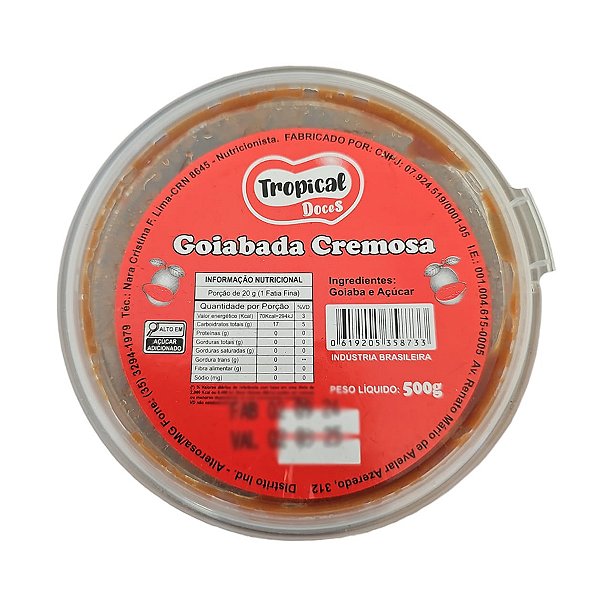 Goiabada Cremosa 500g - Tropical