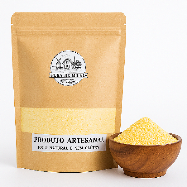 Fubá de Milho Artesanal 100% Natural – SEM GLÚTEN