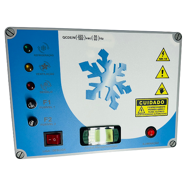 QCDE-I/32 QUADRO DE COMANDO PARA CAMARA FRIA CONGELADOS TRIFASICO 220V 6 HP