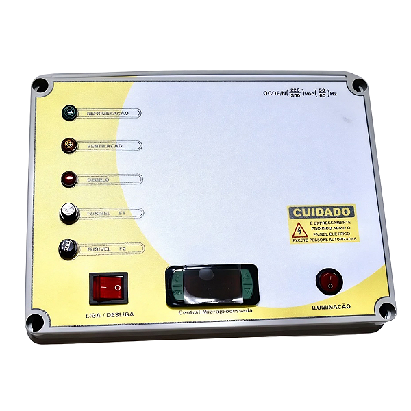 QCDE-G QUADRO DE COMANDO PARA CAMARA FRIA CONGELADOS TRIFASICO 220V 1 A 1,5 HP