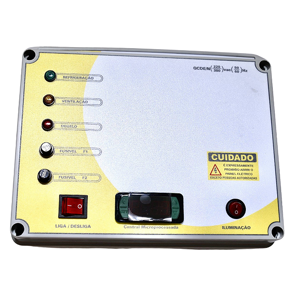 QCDE-I QUADRO DE COMANDO PARA CAMARA FRIA CONGELADOS TRIFASICO 220V 4 A 5 HP