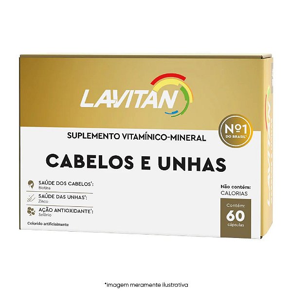 Lavitan Cabelos e Unhas 60 Cápsulas - Cimed