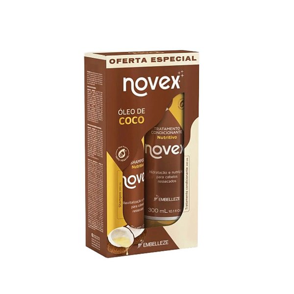 Kit Óleo de Coco Shampoo+Condicionador 300ml  - NOVEX