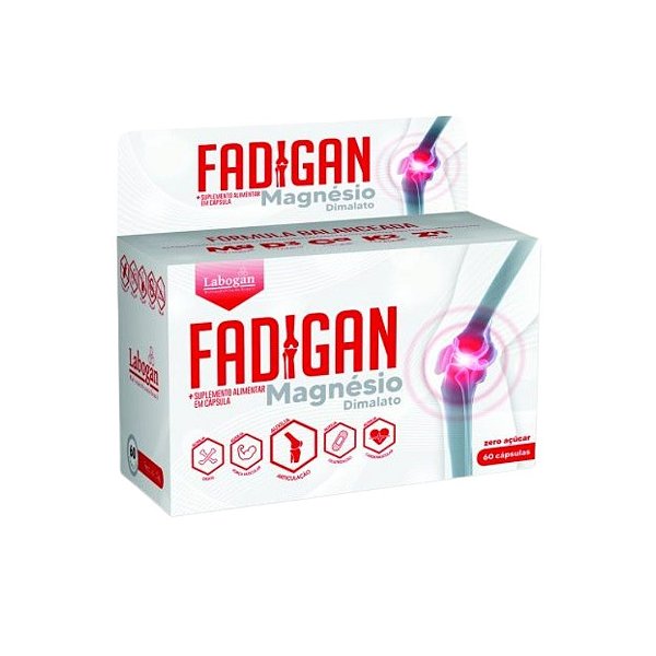 Suplemento Alimentar Fadigan Magnésio  60cps - Labogan