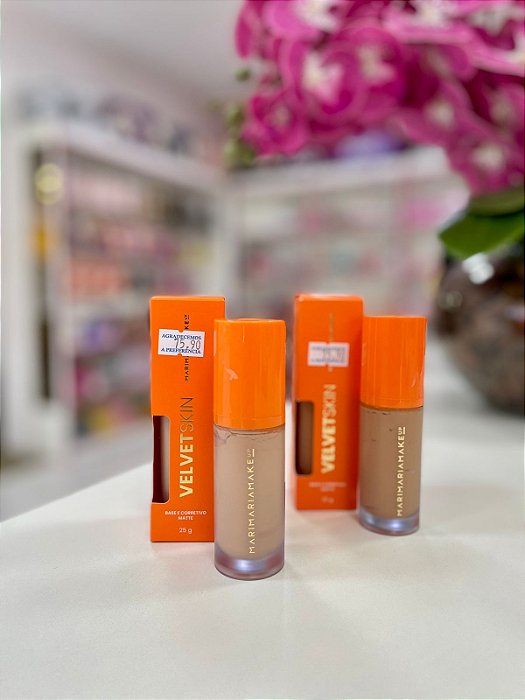 Base e Corretivo Matte Velvet Skin Mari Maria, 25g