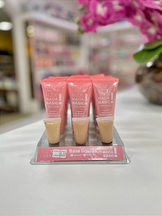 Base Líquida Nude Nada Básico Jasmyne vegana 30ml