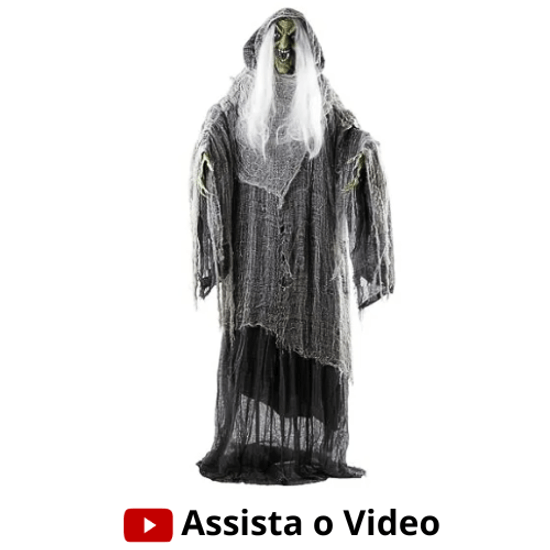 Bruxa Selina Halloween Com Som e Luz 1,88 Metros - 1 Un
