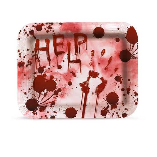 Bandeja Laminada Help Halloween Colorido UN - Cromus - 1 Un