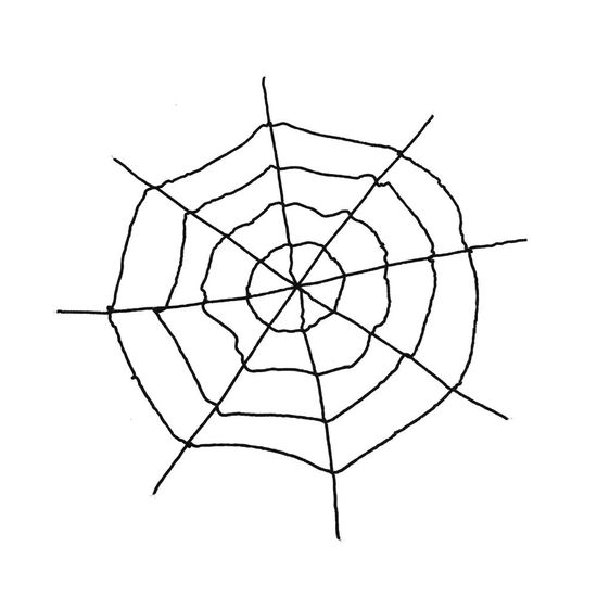 Teia de Aranha Decorativa Preta Halloween 1,38 Metros - 1 Un