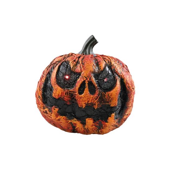 Abóbora Decorativa com Luz Nervosa Halloween - 1 Un