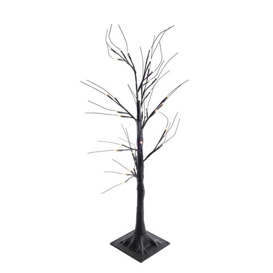 Árvore de Bétula Halloween 40 Leds Laranja 89cm - 1 Un