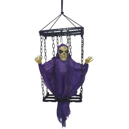 Múmia Fantasma Com Som, Luz e Movimento Halloween 32cm - 1 Un