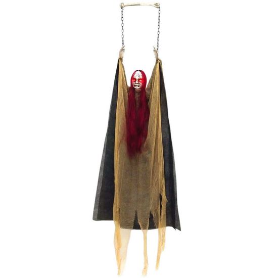 Fantasma Pendurado Halloween Com Luz 1,50 Metros - 1 Un