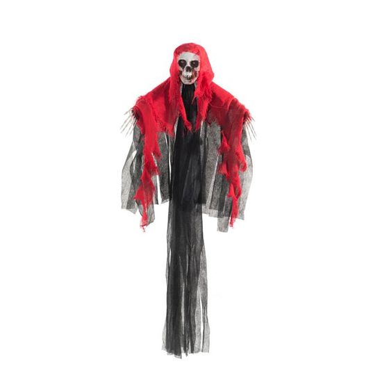 Caveira Fantasma Halloween Com Luz 95cm - 1 Un