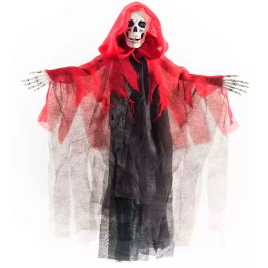 Enfeite Halloween Caveira Fantasma 45cm - 1 Un