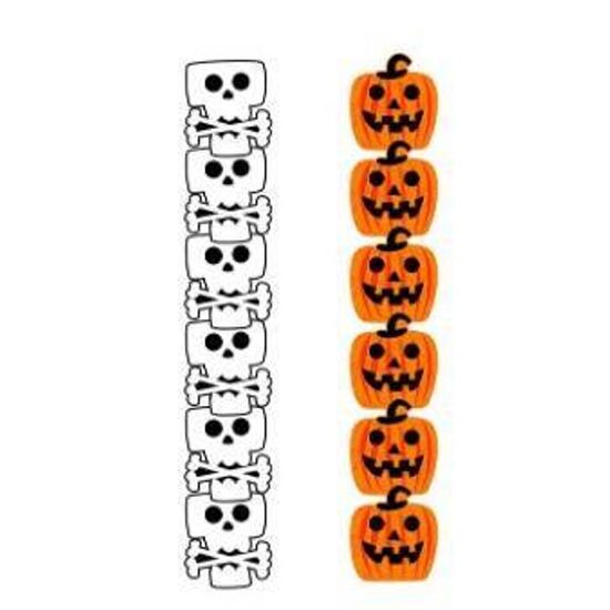Enfeite Decorativo Caveira ou Abóbora Halloween Diversos 1,18 metros - 1 Un