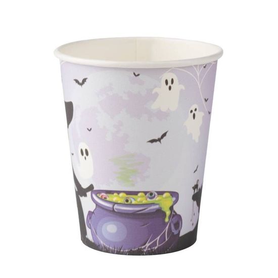 Copo Papel Halloween Bruxa 270ml - 10 Un
