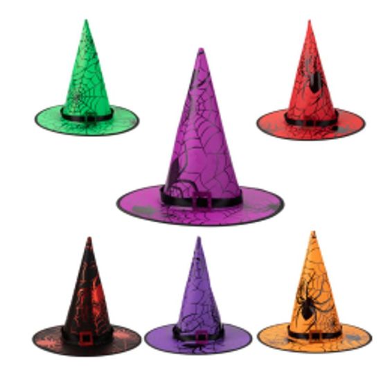Chapéu de Bruxa Halloween Sortido 36cm - 1 Un