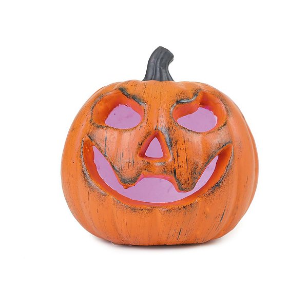 Abóbora Decorativa Led Jack Assustador 17cm - 1 Un
