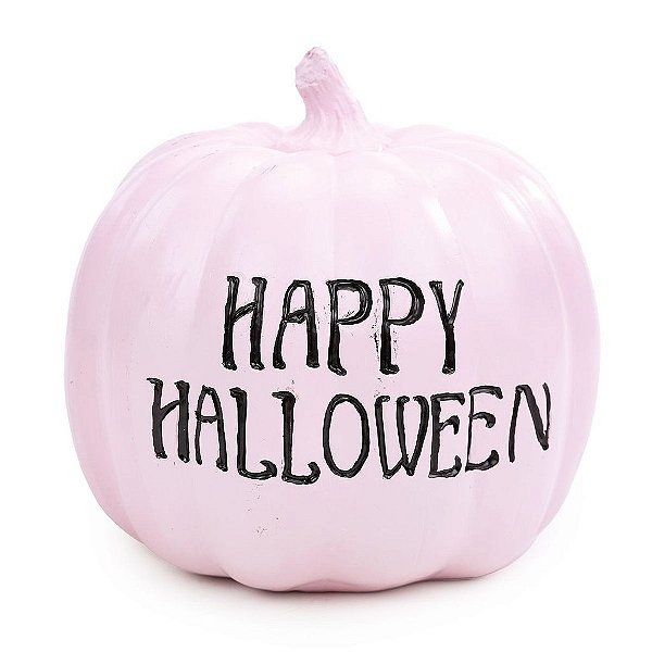 Abóbora Happy Halloween Rosa - 1 Un