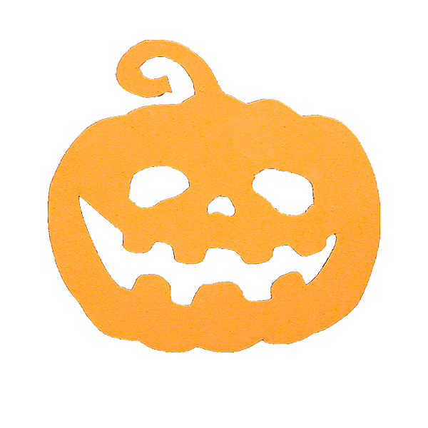 Aplique para Decoração Halloween Abóbora Grande em EVA