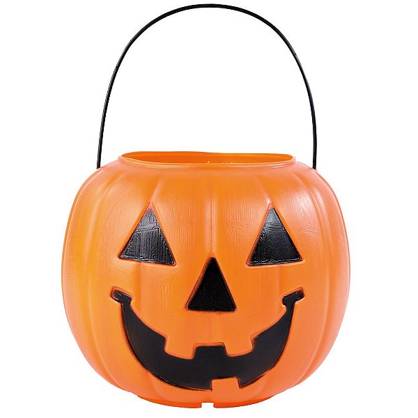 Baldinho Abóbora Happy Halloween 18cm - 1 Un
