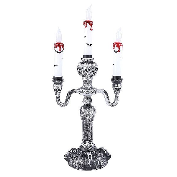 Candelabro Noite dos Terror 17x39cm - 1 Un