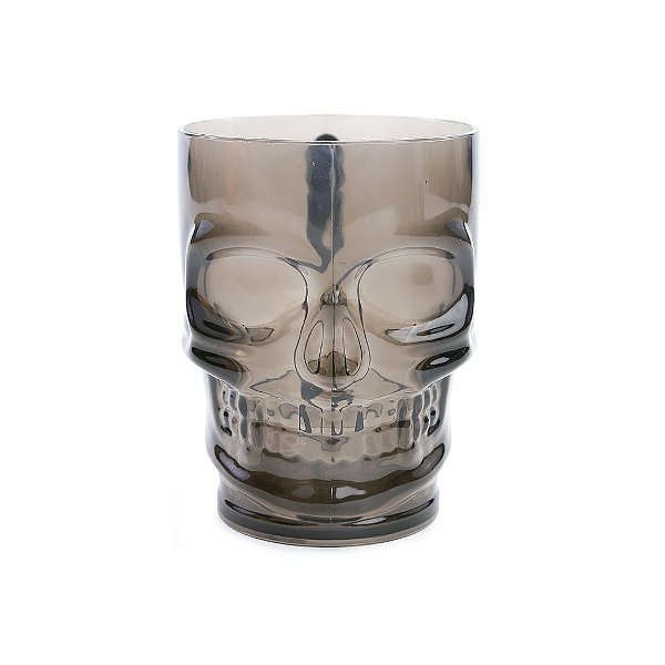 Caneca Caveira Fume Preto Halloween - Cromus - 1 Un