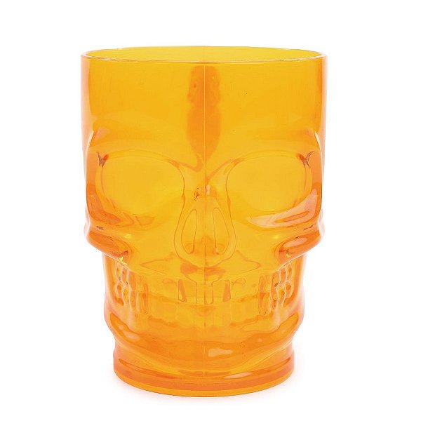 Caneca Caveira Laranja Halloween - 1 Un