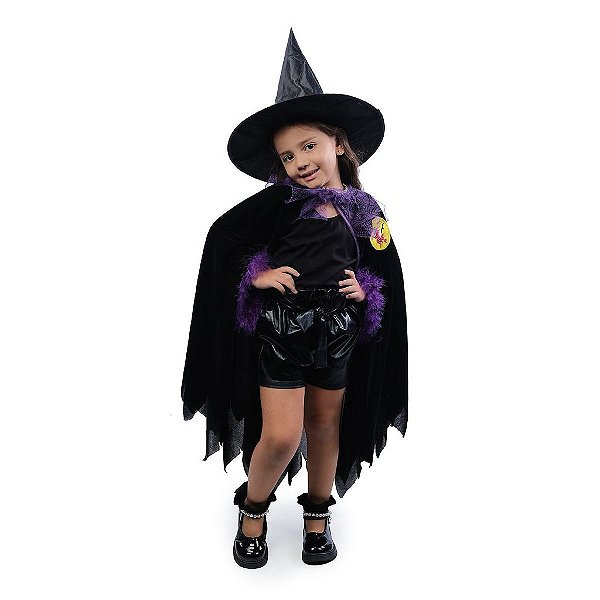 Capa Com Chapéu Bruxa Hermione Halloween  1 Un
