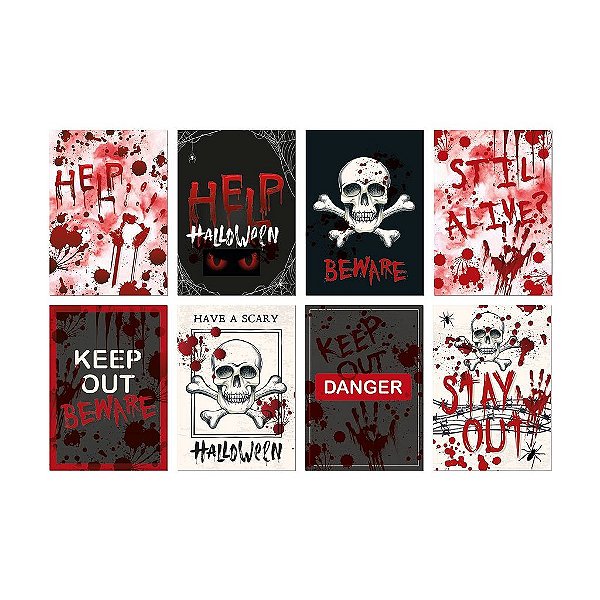 Cartaz Decorativo Danger Colorido - 8 Um