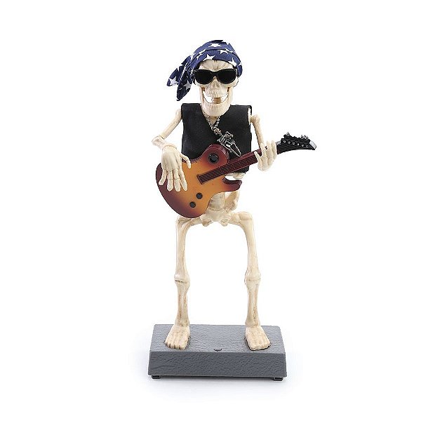 Caveira Roger 16 cm para Decoração de Halloween - 1 Un